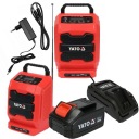 СТРОИТЕЛЬНАЯ РАДИО YATO С АККУМУЛЯТОРОМ И СЕТЬЮ +4 Ач