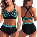 КУПАЛЬНИК БИКИНИ ИЗ ДВУХ ЧАСТЕЙ, ТРУСИКИ С ВЫСОКОЙ ПОСАДКОЙ / M