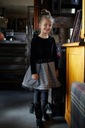 Dievčenské šaty čierny vzor MaláMi 98-104 Vek dieťaťa 3 roky +