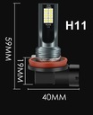 ЛАМПОЧКА LED (СВІТЛОДІОД) H11 35W 3000LM 12V ХОДОВІ ВОГНІ ДХВ ДЕННЕ 12 SMD зображення 6