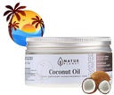 Kokosový olej na tvár hydratačný ochranný proti vráskam neRAFINOVANÁ 100% Produkt Neobsahuje alkohol hliník amoniak parabény parafíny PEG silikóny SLES SLS