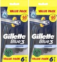 Бритвы Gillette Blue 3 Гладкие 12 шт.
