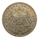 Niemcy - Bawaria - 5 Marek 1907 D - Stan 3+ Rok 1907
