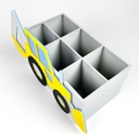 Настольный органайзер 3D держатель для мелков экскаватор Подарок детям ЭКО