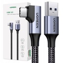 UЗЕЛЕНЫЙ КАБЕЛЬ УГЛОВОЙ USB / USB-C 3A 1M ПЕРЕДАЧА ДАННЫХ ДО 5 Гбит/с