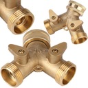 ЛАТУННЫЙ РАЗДЕЛИТЕЛЬ ШЛАНГА ТРОЙНИК 3/4