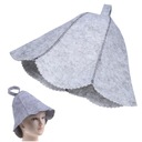 Серая защитная фетровая шапка для сауны Bani унисекс - универсальный размер