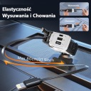 ХВІРТКА ЗАРЯДНИЙ ПРИСТРІЙ АВТОМОБІЛЬНА 4W1 Z PRZEGUBEM, ZWIJANA, 66W USB-C I USB-A  (17963979793) фото min 7