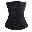 Mesh Embroidered Corset Body Shaper faja Waist Tra