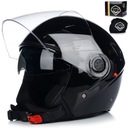 МОТОЦИКЛОВЫЙ ШЛЕМ ОТКРЫТЫЙ | ВИТО АМАРО ЧЕРНЫЙ | ГЛЯНЦЕВЫЙ СКУТЕР ЧОППЕР + БЛЕНДА