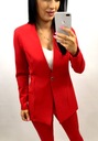 Женский костюм с ремнем и пряжкой, RED, XL