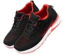 Športové sieťované topánky ľahké čierne červené priedušné pohodlné 37 Hrdina žiadny