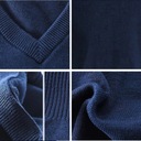Vesty zo 100 % bavlny, pletené svetre s výstrihom do V, jeseň F Pohlavie Výrobok pre mužov