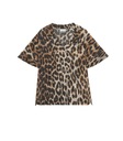 GANNI blúzka 38 M Leopard Shirt in Maxi Leopard Dominujúca farba hnedá