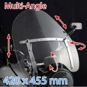 СТЕКЛО МОТОЦИКЛЕТНАЯ WM УНИВЕРСАЛЬНАЯ ТОНИРОВАНОЕ 450X420 MM CHOPPER/CRUISER  фото 7