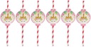 БУМАЖНЫЕ СОЛОМОЧКИ ЕДИНОРОГ UNICORN BIRTHDAY 6 ШТ.