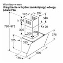 Okap BOSCH DWK65DK20 Szerokość produktu 59 cm