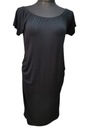 New Look sukienka ciążowa czarna dzianina midi 46
