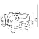 СУМКИ МОТОЦИКЛЕТНЫЕ 60L ВОДОНЕПРОНИЦАЕМЫЕ БОКОВЫЕ СУМКИ PVC 2X30L WODOSZCZELNE ZM06  (18155347607) фото min 11