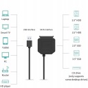 Дисковый адаптер SATA 2.5 3.5 Адаптер питания USB 3.0