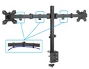 ВРАЩАЮЩИЙСЯ НАСТОЛЬНЫЙ ДЕРЖАТЕЛЬ для двух МОНИТОРОВ 10–27 дюймов, универсальный
