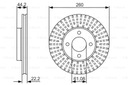 DISCOS ZAPATAS PARTE DELANTERA BOSCH NISSAN NOTE 