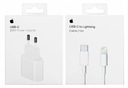 ОРИГИНАЛЬНОЕ БЫСТРОЕ ЗАРЯДНОЕ УСТРОЙСТВО ДЛЯ APPLE IPHONE 20ВТ + КАБЕЛЬ LIGHTNING USB-C 1М