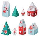 KALENDARZ ADWENTOWY DOMKI BOŻE NARODZENIE 24 SZTUK