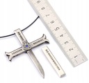 náhrdelník prívesok kríž so skrytou dýkou nožom Druh iný