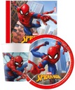 ZESTAW TALERZYKI KUBECZKI SERWETKI SPIDERMAN-0549