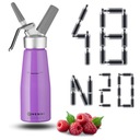 Сифон-декоратор для взбитых сливок Hendi Dispenser Purple + N2o 48 картриджей