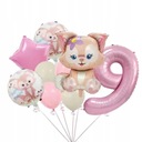 Balony urodzinowe dziewczyn ozdobiają dzieci Wypełnienie powietrze lub hel