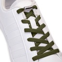 Sznurówki bez wiązania długie zielone