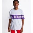 Y3380 Le Coq Men Soprano 2 Tričko Light Grey/Purple tričko L