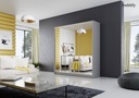 Шкаф-купе премиум-класса MEBLO 2 200 GREY, новый, функциональный, элегантный