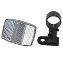 ПЕРЕДНИЙ велосипедный отражатель с зажимом БЕЛЫЙ Велосипедный отражатель