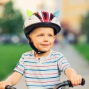 8 ШТУК WIELOKOLOROWYCH PLASTIKOWYCH ROGOW DIABLA DEKORACJA ШОЛОМА Z PRZYSSAWKAMI  фото 9