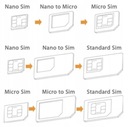 НАБОР АДАПТЕРОВ ДЛЯ SIM-КАРТ MICRO NANO, ИГОЛЬЧАТЫЙ КЛЮЧ ДЛЯ ЯЩИКА ТЕЛЕФОНА