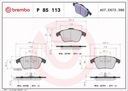 BREMBO COMPLET DE SABOTS DE FREIN HAMULCOWYCH, FREINS TARCZOWE P 85 113X photo 2 - milautoparts-fr.ukrlive.com