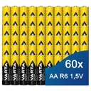 60 САМЫХ МОЩНЫХ ЦИНК-УГЛЕРОДНЫХ АККУМУЛЯТОРОВ AA R6 ПАЛЬЦЕВАЯ КЛАВИАТУРА ПУЛЬТА ДИСТАНЦИОННОГО УПРАВЛЕНИЯ