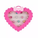 PRSTENE S PERLAMI V SRDIEČKU PRE DIEVČATKO, FAREBNÉ PERLY Materiál Plast