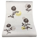 ВИНИЛОВЫЕ ОБОИ ЦВЕТЫ РОЗЫ РОЗЕТКА МАНДАЛА СЕРЫЕ 11076104