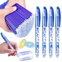 4x стираемая шариковая ручка с ластиком, 50 стержней