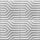 Белые потолочные кессоны 3D ZIGZAG PANEL 2м2+ бесплатно