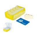MEMOBOX CROCO YELLOW – пластиковая коробочка для обучения с карточками.