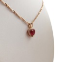 ARANY LÁNC + SZÍV MEDÁL PIROS 18K + AJÁNDÉK DEDIKÁLÁS Szín arany