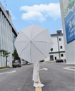 Белый свадебный зонт, автоматический, большой, складной, элегантный.