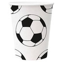 KUBECZKI PAPIEROWE PIŁKA NOŻNA 250 ML 8 SZT FOOTBALL SPORT