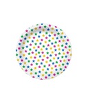 КРУГЛЫЕ БУМАЖНЫЕ ТАРЕЛКИ 18 СМ ЗВЕЗДЫ 10 ШТ.