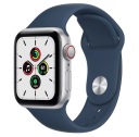 Умные часы Apple Watch SE GPS + Cellular 4G LTE 40 мм серебристый/синий